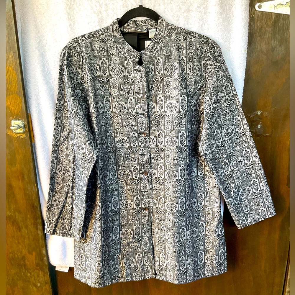 Chico’s Design Cloisonné Safari Jacket; NWT; M/8